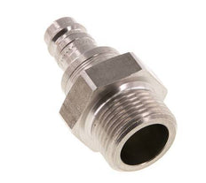 Stainless steel DN 10 Air Coupling Plug G 3/4 inch Male Double Shut-Off