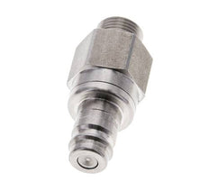 Stainless steel DN 10 Air Coupling Plug G 3/8 inch Male Double Shut-Off