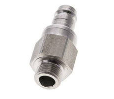 Stainless steel DN 10 Air Coupling Plug G 3/8 inch Male Double Shut-Off