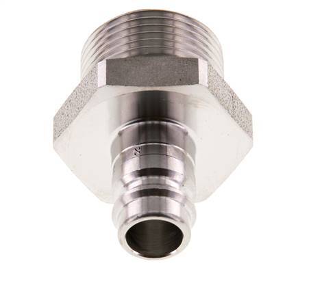 Stainless Steel 316L DN 10 Air Coupling Plug G 3/4 inch Male