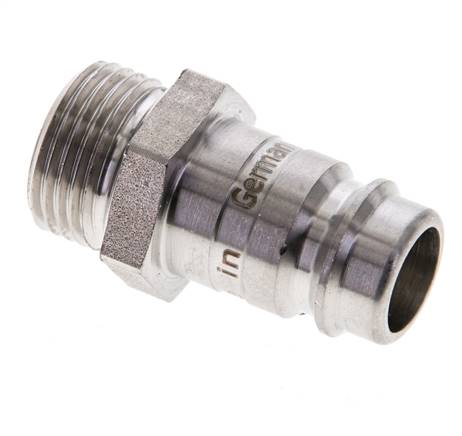 Stainless Steel 316L DN 10 Air Coupling Plug G 3/8 inch Male
