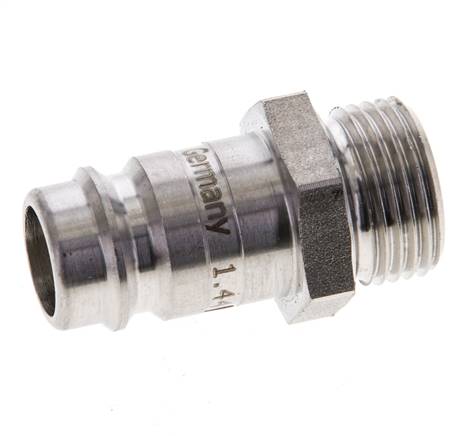 Stainless Steel 316L DN 10 Air Coupling Plug G 3/8 inch Male