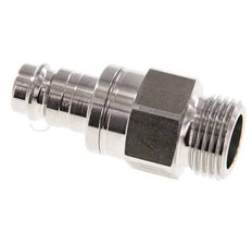 Stainless steel 306L DN 10 Air Coupling Plug G 1/2 inch Male Double Shut-Off