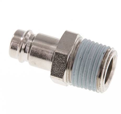 Hardened steel DN 10 Air Coupling Plug R 1/2 inch Male