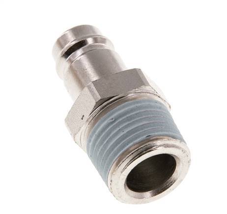 Hardened steel DN 10 Air Coupling Plug R 1/2 inch Male