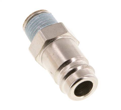 Hardened steel DN 10 Air Coupling Plug R 1/4 inch Male