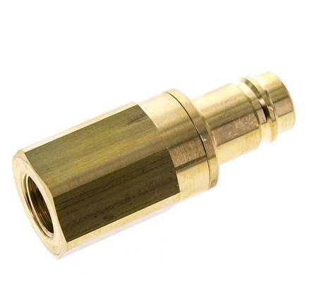 Brass DN 15 Air Coupling Plug G 1/2 inch Female Double Shut-Off