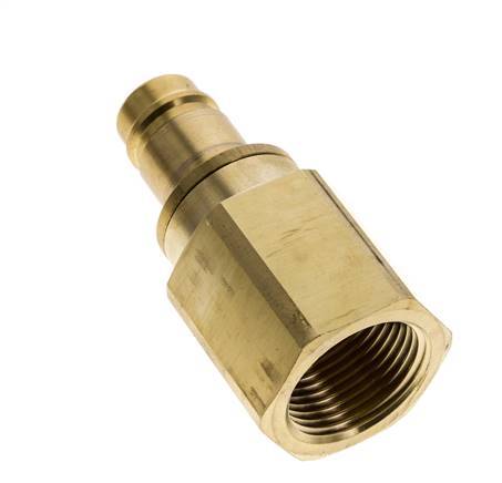 Brass DN 15 Air Coupling Plug G 1 inch Female Double Shut-Off