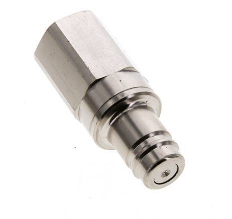 Nickel-plated Brass DN 15 Air Coupling Plug G 1/2 inch Female Double Shut-Off