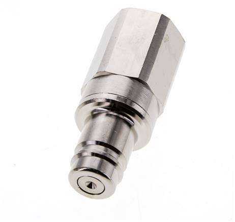 Nickel-plated Brass DN 15 Air Coupling Plug G 3/4 inch Female Double Shut-Off