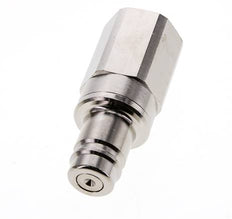 Nickel-plated Brass DN 15 Air Coupling Plug G 1 inch Female Double Shut-Off