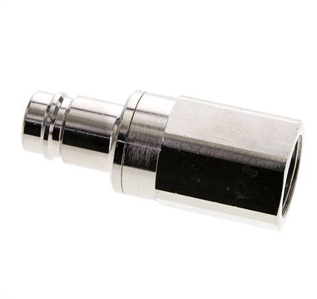 Nickel-plated Brass DN 15 Air Coupling Plug G 1 inch Female Double Shut-Off
