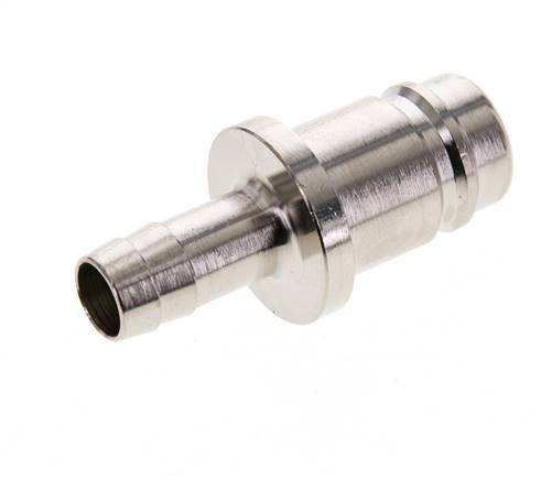 Nickel-plated Brass DN 15 Air Coupling Plug 13 mm Hose Pillar