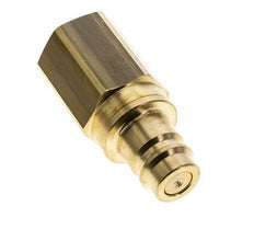 Brass DN 19 Air Coupling Plug G 1 inch Female Double Shut-Off