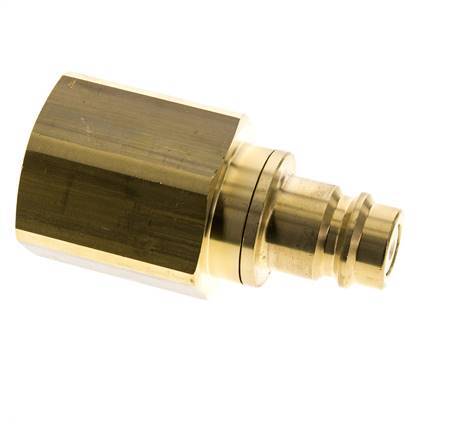 Brass DN 19 Air Coupling Plug G 1 1/4 inch Female Double Shut-Off