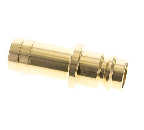 Brass DN 19 Air Coupling Plug 19 mm Hose Pillar Double Shut-Off