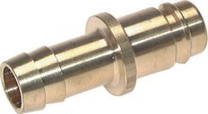 Brass DN 19 Air Coupling Plug 25 mm Hose Pillar Double Shut-Off