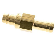 Brass DN 19 Air Coupling Plug 25 mm Hose Pillar Double Shut-Off