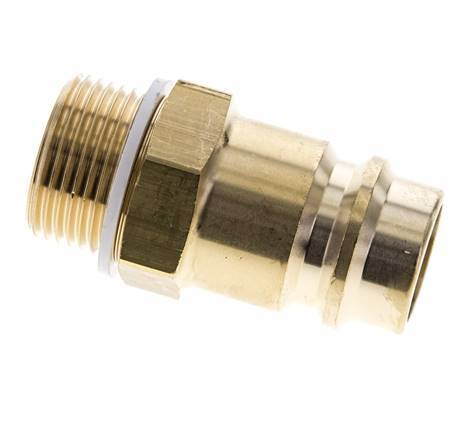 Brass DN 19 Air Coupling Plug G 3/4 inch Male