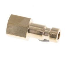Brass DN 2.7 (Micro) Air Coupling Plug M5 Female [2 Pieces]