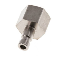 Nickel-plated Brass DN 2.7 (Micro) Air Coupling Plug G 1/8 inch Female [2 Pieces]