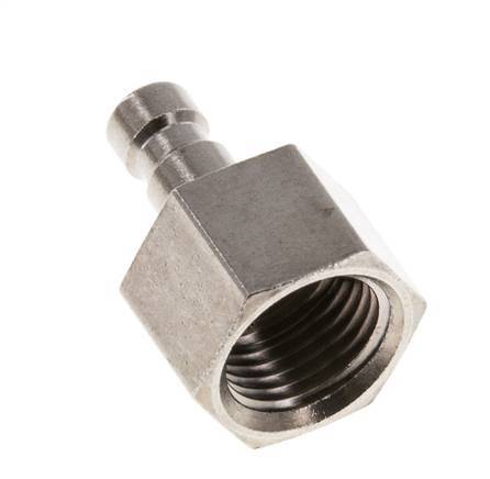 Nickel-plated Brass DN 2.7 (Micro) Air Coupling Plug G 1/8 inch Female [2 Pieces]