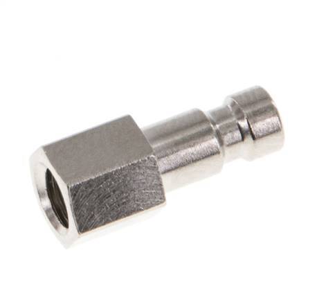Nickel-plated Brass DN 2.7 (Micro) Air Coupling Plug M5 Female [2 Pieces]