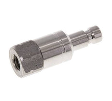 Stainless Steel 316L DN 2.7 (Micro) Air Coupling Plug M5 Female Double Shut-Off