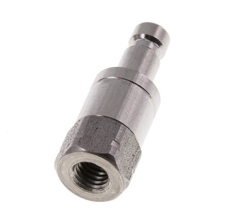 Stainless Steel 316L DN 2.7 (Micro) Air Coupling Plug G 1/8 inch Female Double Shut-Off