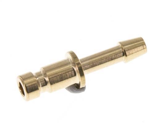 Brass DN 2.7 (Micro) Air Coupling Plug 3 mm Hose Pillar [10 Pieces]