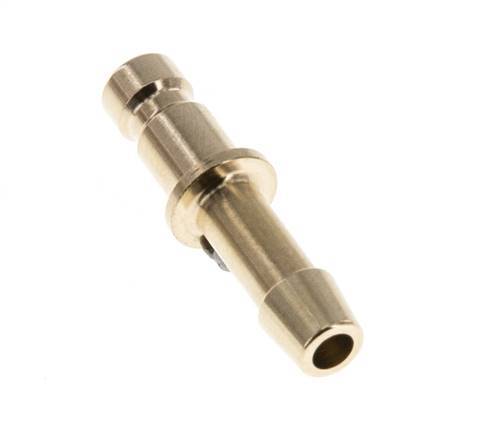 Brass DN 2.7 (Micro) Air Coupling Plug 4 mm Hose Pillar [10 Pieces]