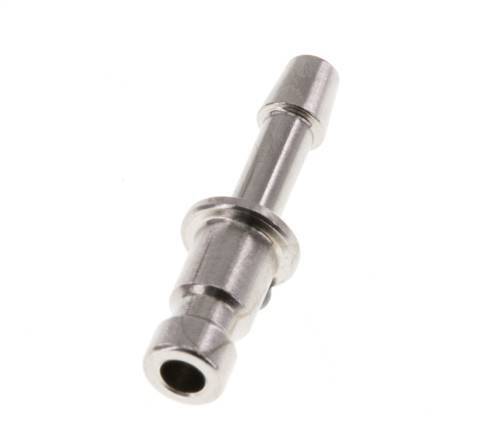 Nickel-plated Brass DN 2.7 (Micro) Air Coupling Plug 3 mm Hose Pillar [10 Pieces]