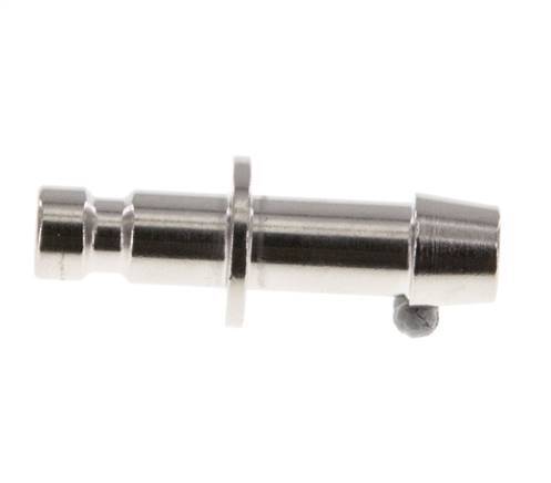 Nickel-plated Brass DN 2.7 (Micro) Air Coupling Plug 5 mm Hose Pillar [2 Pieces]