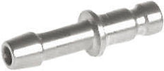 Stainless steel DN 2.7 (Micro) Air Coupling Plug 5 mm Hose Pillar Double Shut-Off