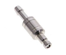 Stainless Steel 316L DN 2.7 (Micro) Air Coupling Plug 4 mm Hose Pillar Double Shut-Off