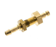 Brass DN 2.7 (Micro) Air Coupling Plug 4 mm Hose Pillar Bulkhead