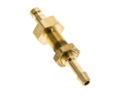 Brass DN 2.7 (Micro) Air Coupling Plug 4 mm Hose Pillar Bulkhead