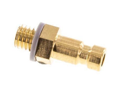 Brass DN 2.7 (Micro) Air Coupling Plug M5 Male [2 Pieces]