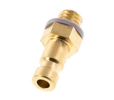 Brass DN 2.7 (Micro) Air Coupling Plug M5 Male [2 Pieces]