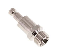 Nickel-plated Brass DN 2.7 (Micro) Air Coupling Plug G 1/8 inch Male Double Shut-Off