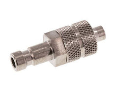 Stainless steel DN 2.7 (Micro) Air Coupling Plug 4x6 mm Union Nut