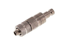 Stainless steel DN 2.7 (Micro) Air Coupling Plug 4x6 mm Union Nut Double Shut-Off