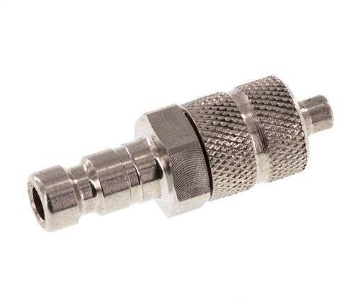 Stainless Steel 316L DN 2.7 (Micro) Air Coupling Plug 3x4.3 mm Union Nut