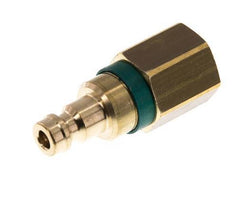 Brass DN 5 Green Air Coupling Plug G 1/4 inch Female