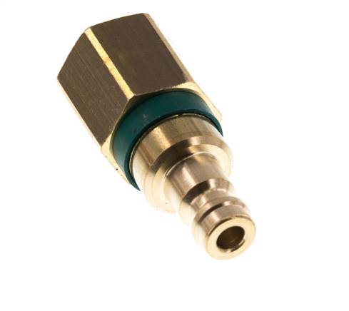 Brass DN 5 Green Air Coupling Plug G 1/4 inch Female