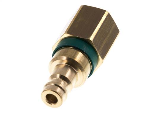 Brass DN 5 Green Air Coupling Plug G 1/4 inch Female