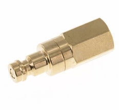 Brass DN 5 Air Coupling Plug G 1/8 inch Female Double Shut-Off