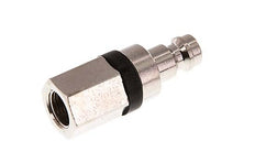 Nickel-plated Brass DN 5 Black Air Coupling Plug G 1/8 inch Female