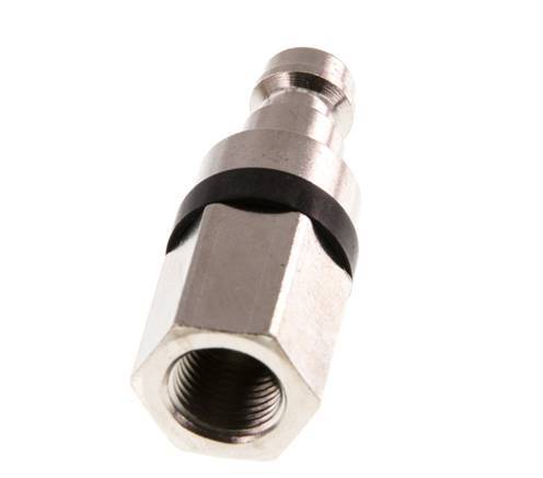 Nickel-plated Brass DN 5 Black Air Coupling Plug G 1/8 inch Female