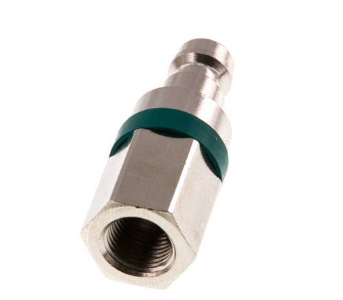 Nickel-plated Brass DN 5 Green Air Coupling Plug G 1/8 inch Female